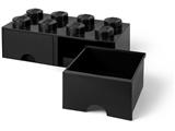 5005718 LEGO 8 Stud Black Storage Brick Drawer