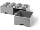 8 Stud Medium Stone Gray Storage Brick Drawer thumbnail