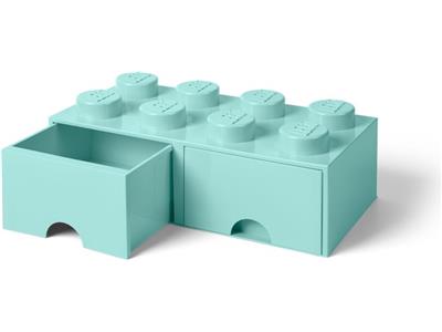 5005721 LEGO 8 Stud Aqua Light Blue Storage Brick Drawer