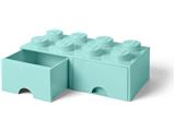 5005721 LEGO 8 Stud Aqua Light Blue Storage Brick Drawer