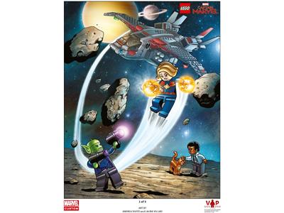 5005877 LEGO Captain Marvel Art Print