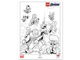 5005882 LEGO Avengers Endgame Black & White Art Print