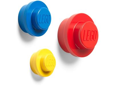 5005906 LEGO Red, Bright Blue and Yellow Wall Hanger Set