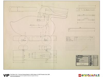 5005999 LEGO 1st Edition of Wooden Duck Print, 1958 thumbnail image