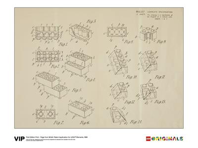 5006004 Page from British Patent Application for LEGO Elements, 1968