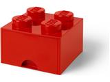 5006129 LEGO 4 stud Red Storage Brick Drawer