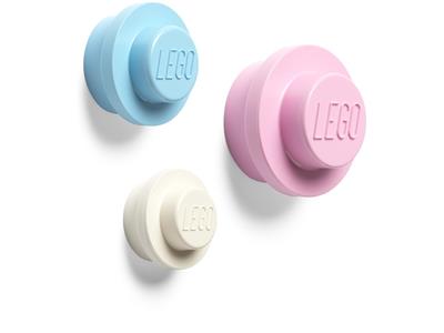 5006139 LEGO Wall Hanger Set White Light Blue Pink thumbnail image