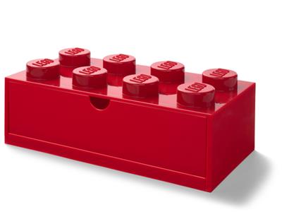 5006142 LEGO 8 Stud Red Storage Brick Drawer