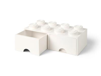 5006209 LEGO 8 Stud White Storage Brick Drawer