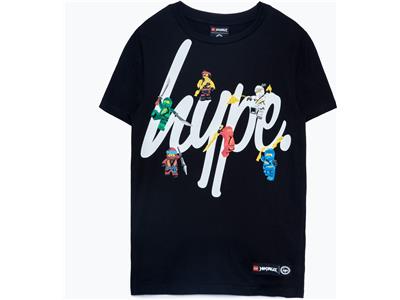 5006234 Clothing HYPE X LEGO NINJAGO Black Squad Script Adults' T-Shirt
