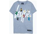 5006235 Clothing HYPE X LEGO NINJAGO Gray Squad Script Adults' T-Shirt