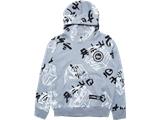 5006238 Clothing HYPE X LEGO NINJAGO Grey Just Hype Faces Adults Pullover Hoodie