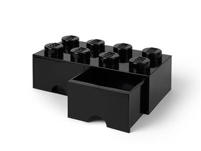 5006248 LEGO 8 Stud Black Storage Brick Drawer