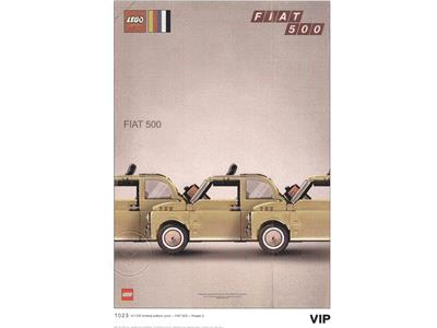 5006304 LEGO Fiat Art Print 2 - Three Cars