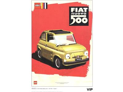 5006310 LEGO Fiat Art Print 7 - Nuova Rosso