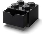 5006312 LEGO 4 Stud Desk Drawer Black