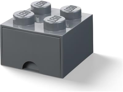 5006328 LEGO 4 Stud Dark Gray Storage Brick Drawer