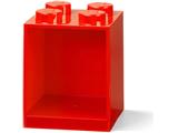 5006578 LEGO 4 Stud Brick Shelf Bright Red thumbnail image