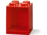 5006587 LEGO Brick Shelf 4 Knobs Bright Red
