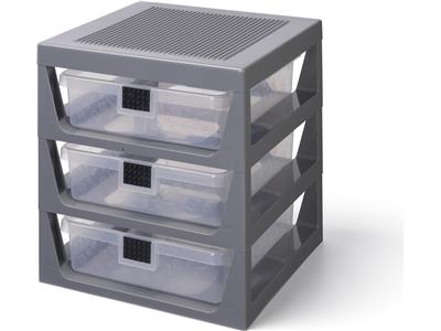 5006608 LEGO 3 Drawer Storage Rack Gray thumbnail image