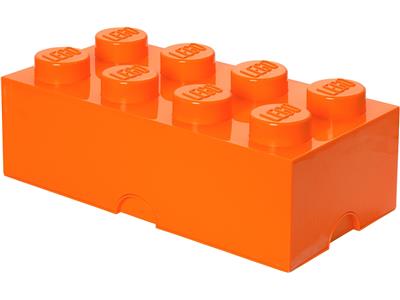 5006920 LEGO 8 Stud Storage Brick Orange