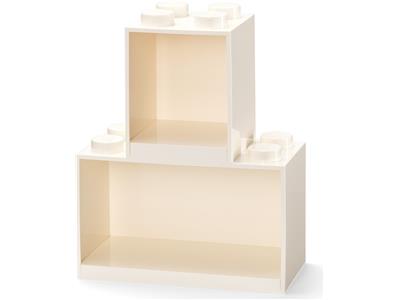5006925 LEGO Brick Shelf Set White