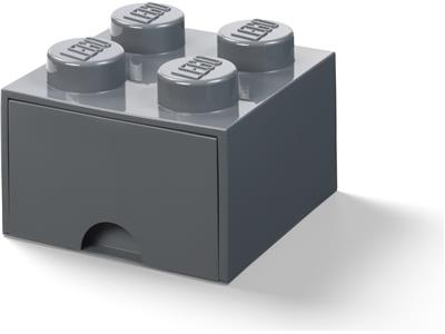 5006933 LEGO 4 Stud Storage Brick Dark Gray