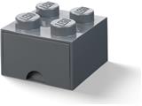5006933 LEGO 4 Stud Storage Brick Dark Gray