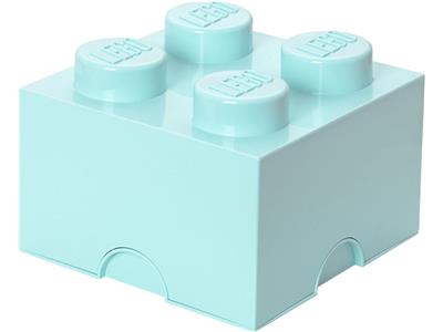 5006935 LEGO 4 Stud Storage Brick Aqua Blue