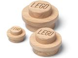 5007114 LEGO Wooden Homeware Wooden Wall Hanger Set Light Oak