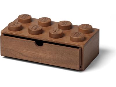 LEGO storage brick rectangle oak drawer