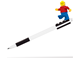 Pen Pal Gel Pen with Minifigure - Black thumbnail