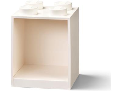 5007282 LEGO 4 Stud Brick Shelf White