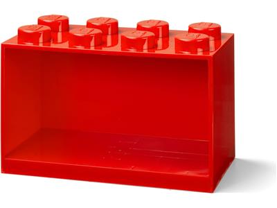 5007284 LEGO 8 Stud Brick Shelf Bright Red