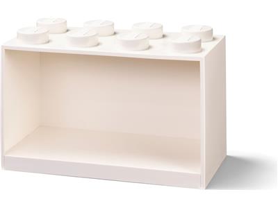 5007287 LEGO 8 Stud Brick Shelf White