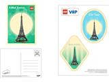 5007716 LEGO Eiffel Tower Postcard and Sticker Set