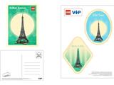 5007716 LEGO Eiffel Tower Postcard and Sticker Set