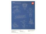 5007797 LEGO Botanical Collection Art Print - Blueprint