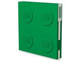 5009066 LEGO Locking Notebook with Gel Pen - Green