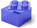5009339 LEGO Purple Clear Brick Shaped Storage Box