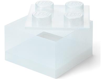 5009341 LEGO White Clear Brick Shaped Storage Box thumbnail image