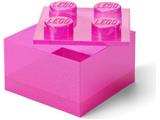 5009342 LEGO Pink Clear Brick Shaped Storage Box