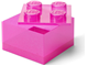 Pink Clear Brick Shaped Storage Box thumbnail