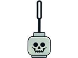 5009498 LEGO Skeleton Head Glow In The Dark Bag Tag