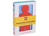 5009897 LEGO Minifigure Notecards 12 Shaped Notecards with Envelopes