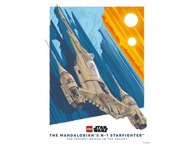 5010827 LEGO The Mandalorian's N-1 Starfighter Poster thumbnail image