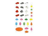 5053 LEGO Small Plates with Tool Holders, Disks and Cones Transparent