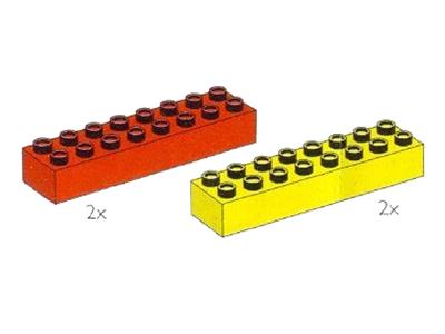 5088 LEGO Duplo Long Beams 2x8 Red and Yellow thumbnail image