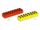 5088 LEGO Duplo Long Beams 2x8 Red and Yellow