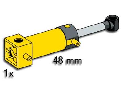 5108 LEGO Technic Double-Acting Pneumatic Piston Cylinder 48 mm
